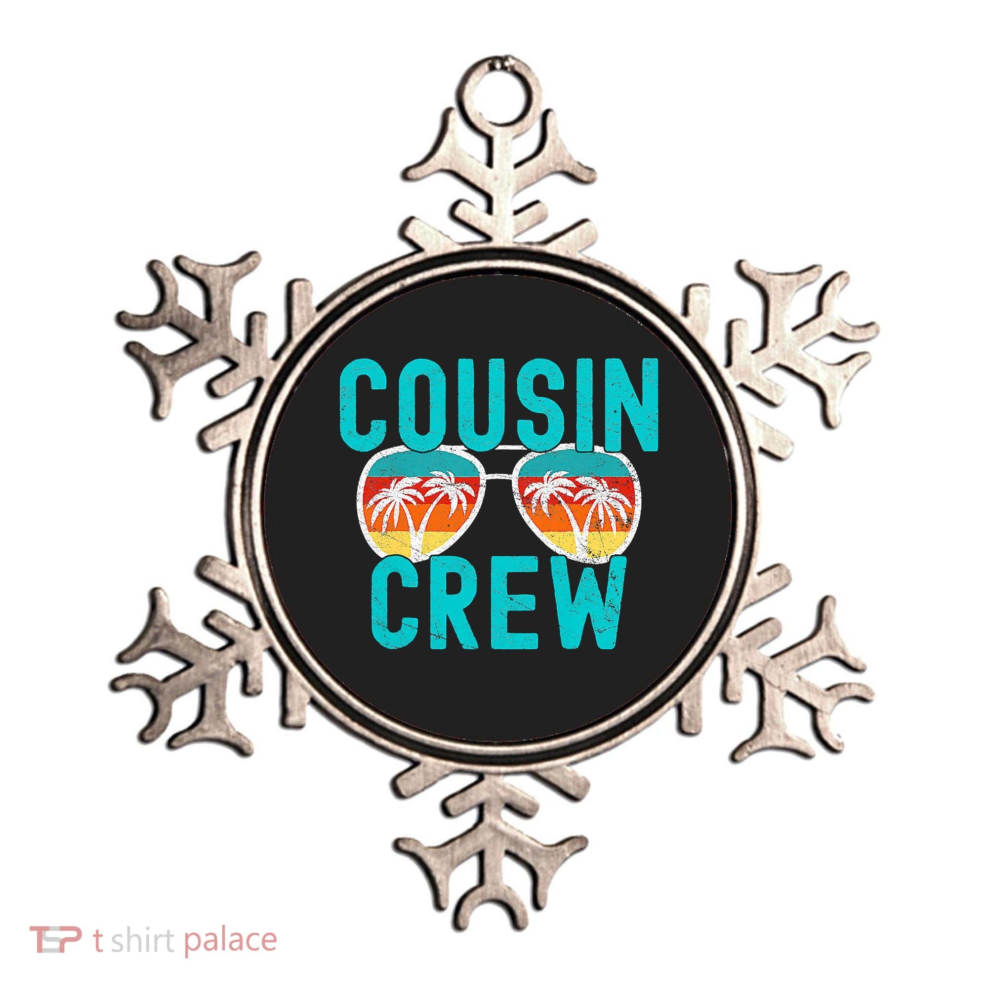 Cousin Crew Family Vacation Summer Vacation Beach Sunglasses Ornament