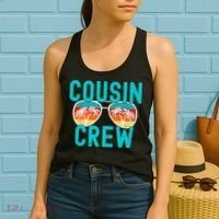 Cousin Crew Family Vacation Summer Vacation Beach Sunglasses Women's Tank Top thumb 2