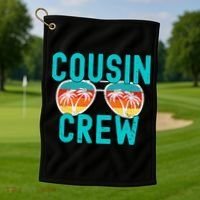 Cousin Crew Family Vacation Summer Vacation Beach Sunglasses Golf Towel thumb 1