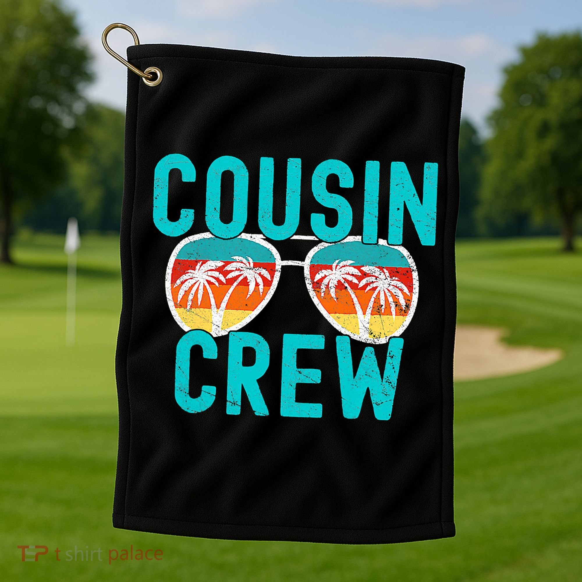 Cousin Crew Family Vacation Summer Vacation Beach Sunglasses Golf Towel