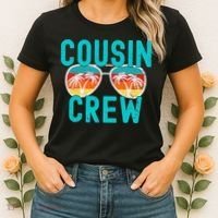 Cousin Crew Family Vacation Summer Vacation Beach Sunglasses Women's T-Shirt thumb 2
