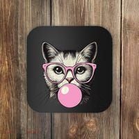 Cute Cat For Women Funny Cat Lovers Coaster thumb 0
