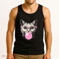 Cute Cat For Women Funny Cat Lovers Tank Top thumb 3