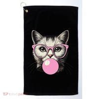 Cute Cat For Women Funny Cat Lovers Golf Towel thumb 0
