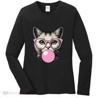 Cute Cat For Women Funny Cat Lovers Women's Long Sleeve Shirt thumb 0