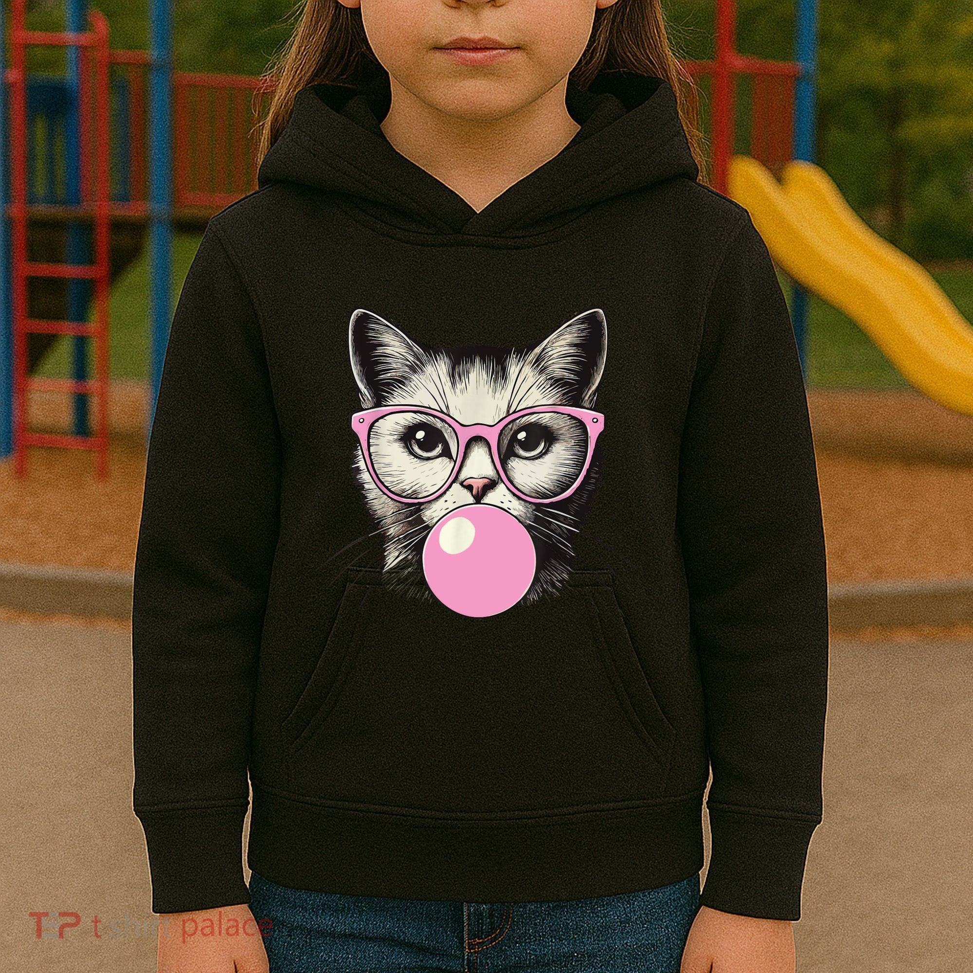 Cute Cat For Women Funny Cat Lovers Kids Hoodie