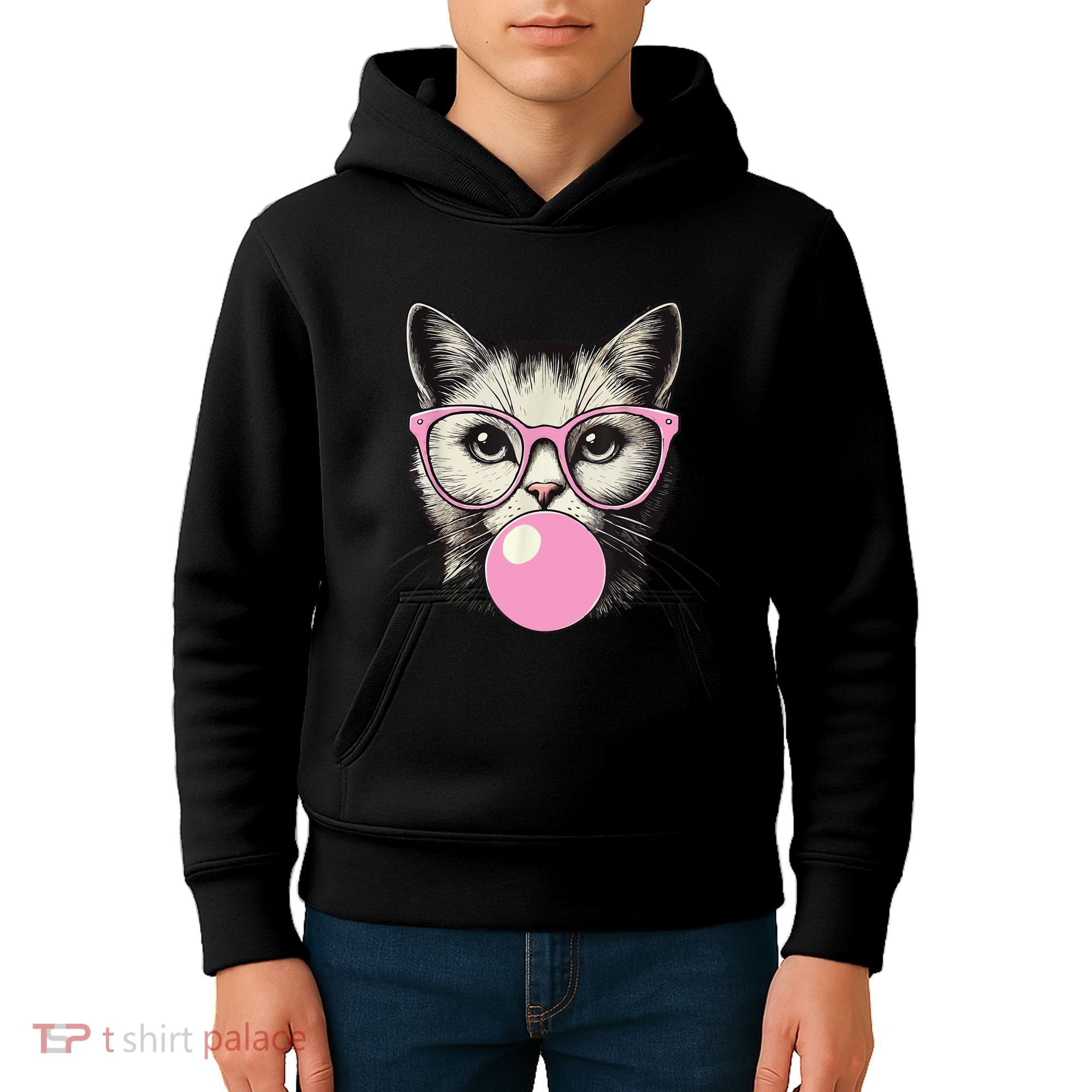 Cute Cat For Women Funny Cat Lovers Kids Hoodie