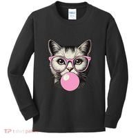 Cute Cat For Women Funny Cat Lovers Kids Long Sleeve Shirt thumb 0