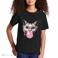 Cute Cat For Women Funny Cat Lovers Kids T-Shirt thumb 2