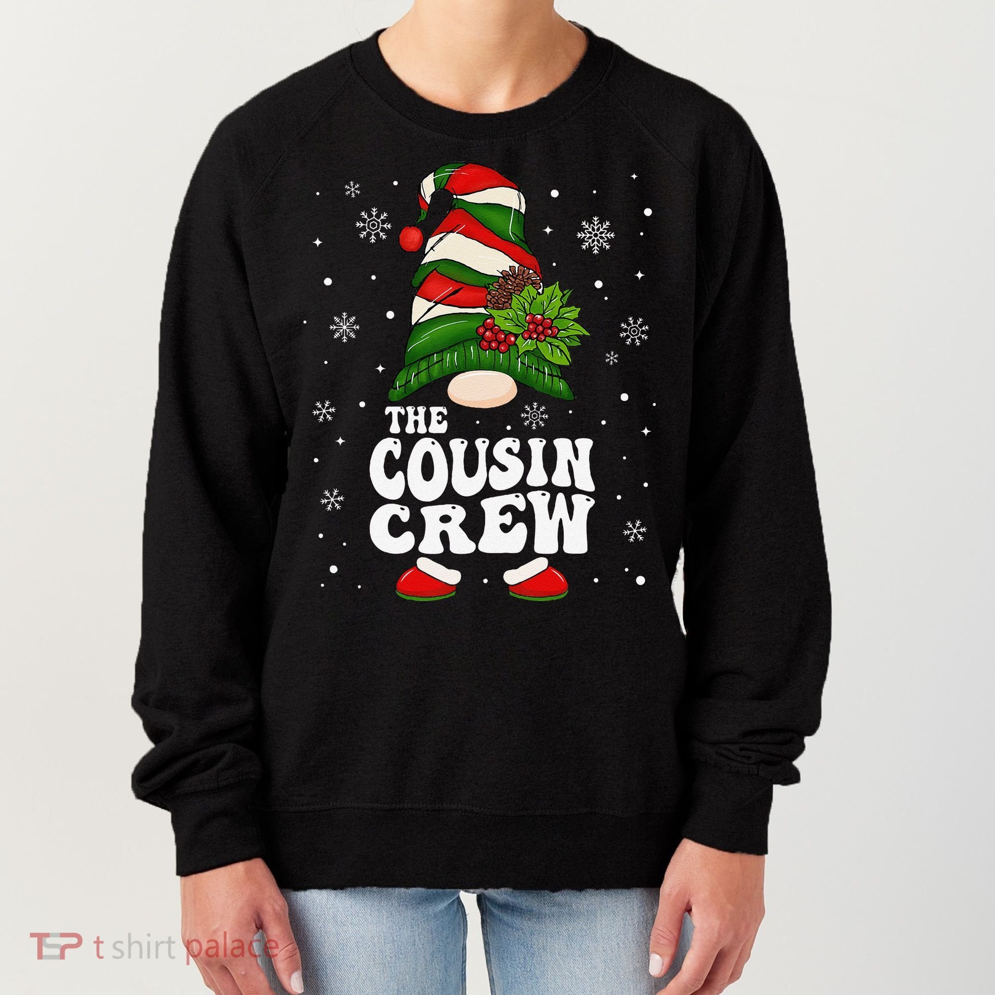Cousin Crew Funny Matching Family Christmas Pajama Women's Sweatshirt