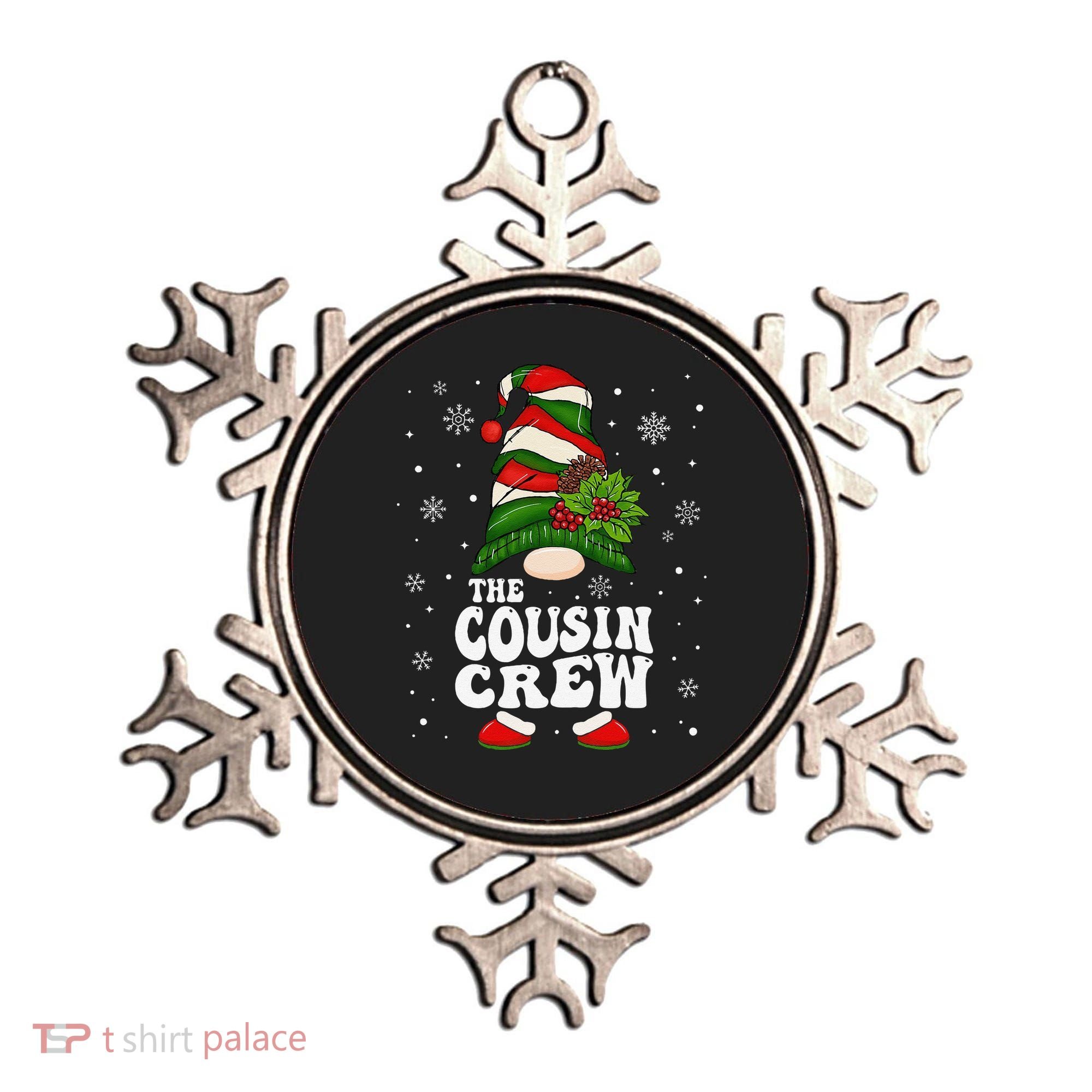 Cousin Crew Funny Matching Family Christmas Pajama Ornament