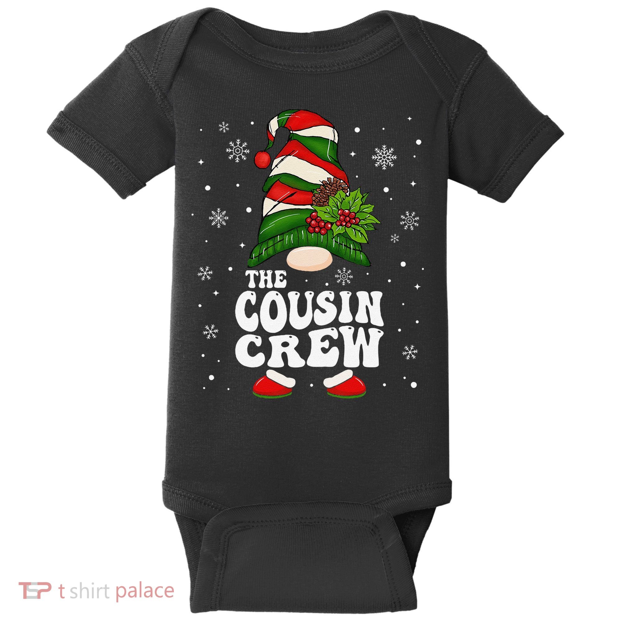 Cousin Crew Funny Matching Family Christmas Pajama Baby Bodysuit