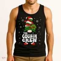 Cousin Crew Funny Matching Family Christmas Pajama Tank Top thumb 3
