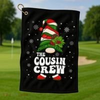 Cousin Crew Funny Matching Family Christmas Pajama Golf Towel thumb 1