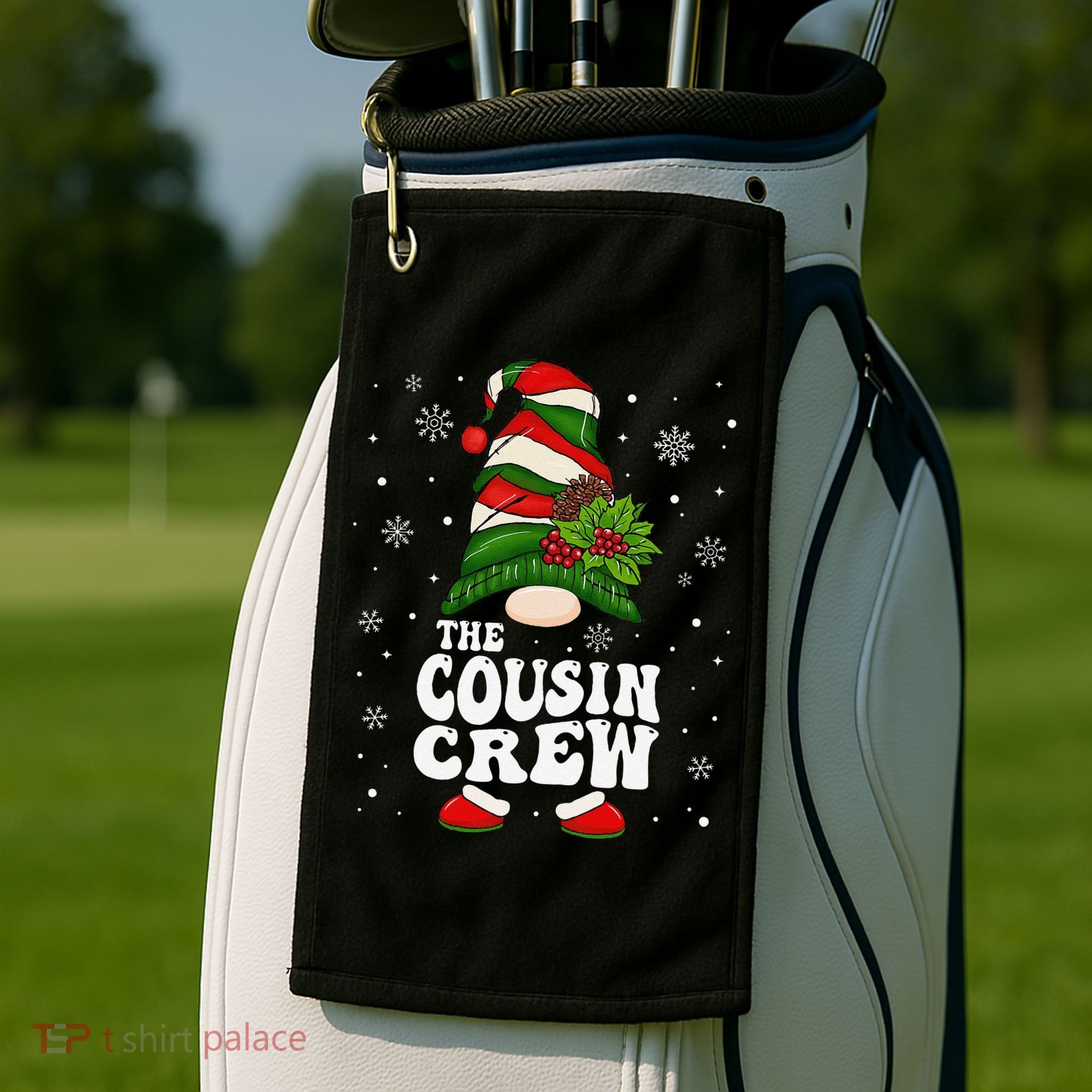 Cousin Crew Funny Matching Family Christmas Pajama Golf Towel