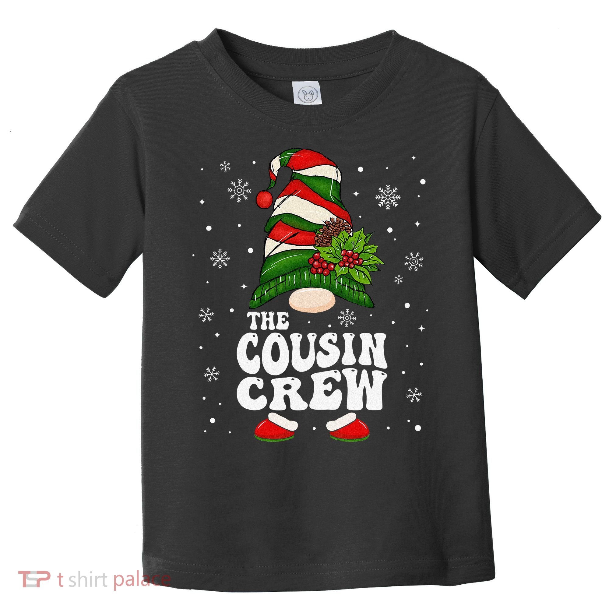 Cousin Crew Funny Matching Family Christmas Pajama Toddler T-Shirt