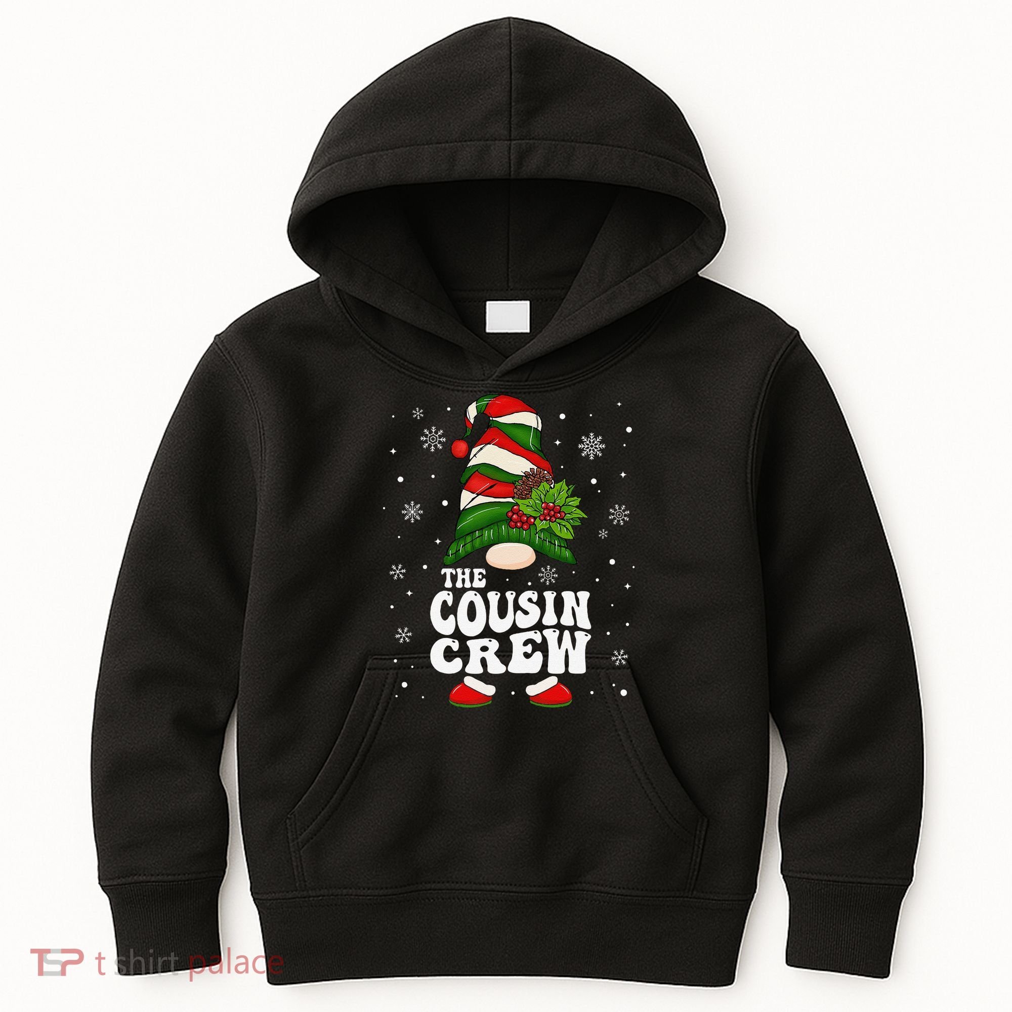 Cousin Crew Funny Matching Family Christmas Pajama Kids Hoodie