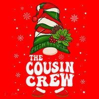 Cousin Crew Funny Matching Family Christmas Pajama Santa Hat thumb 1