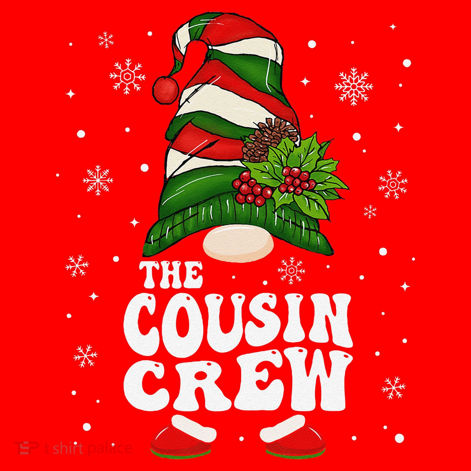 Cousin Crew Funny Matching Family Christmas Pajama Santa Hat
