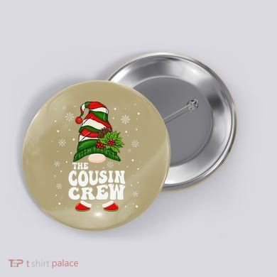 Cousin Crew Funny Matching Family Christmas Pajama Button