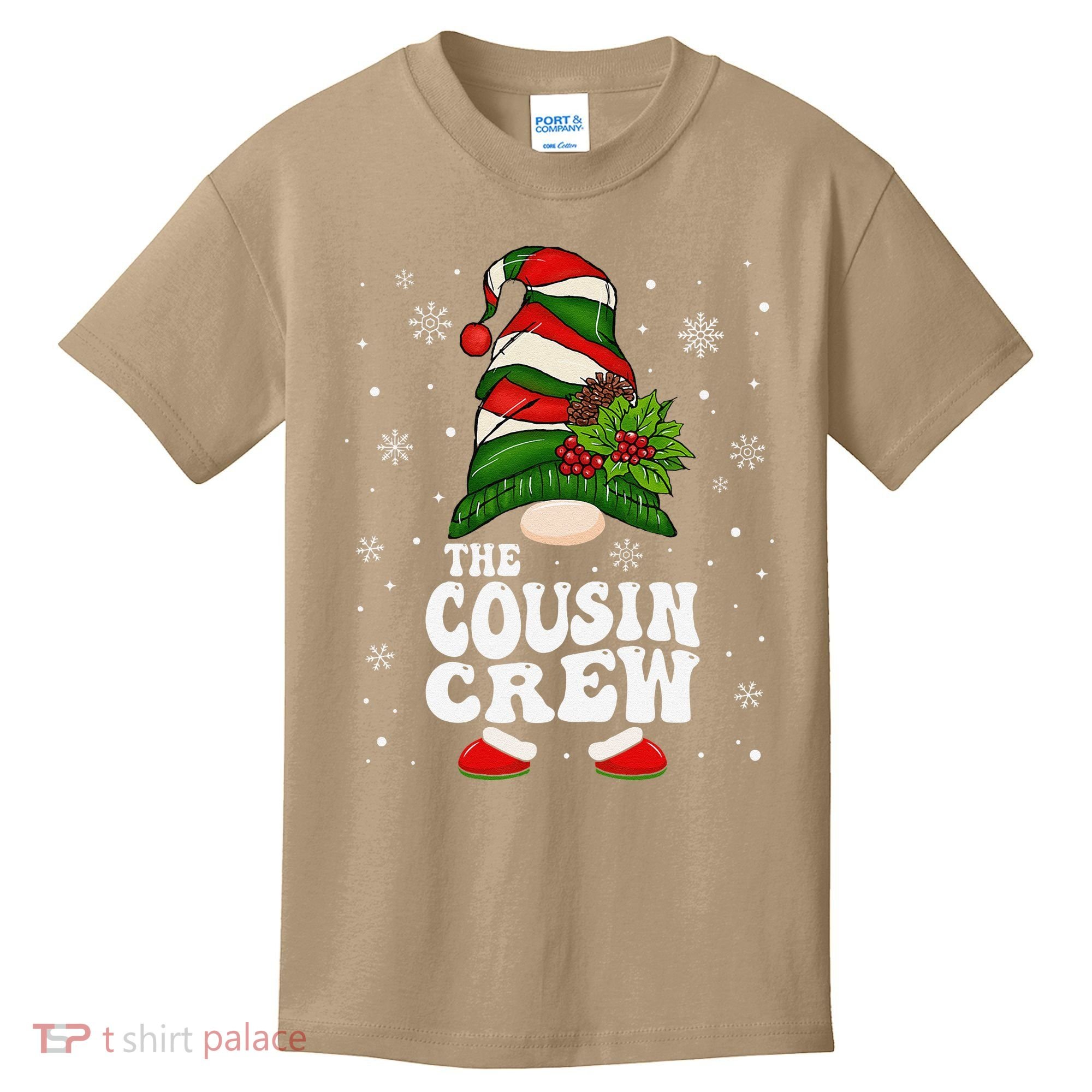 Cousin Crew Funny Matching Family Christmas Pajama Kids T-Shirt