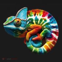 Comma Chameleon Funny Chameleon Lover 80S Lizard Comma La Gift Bucket Hat thumb 4