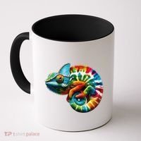 Comma Chameleon Funny Chameleon Lover 80S Lizard Comma La Gift Coffee Mug thumb 0