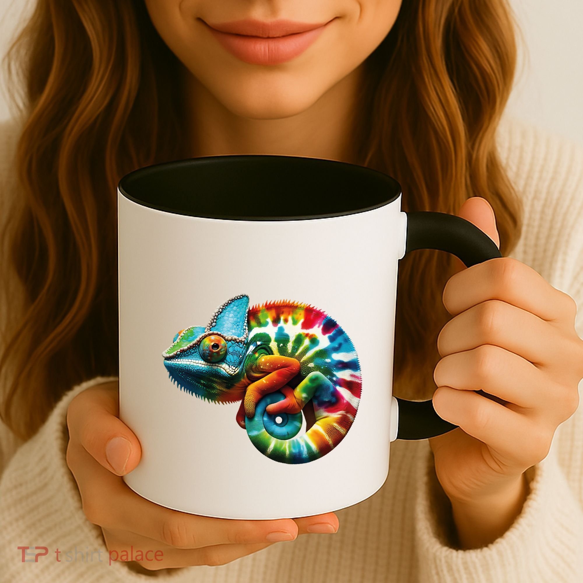 Comma Chameleon Funny Chameleon Lover 80S Lizard Comma La Gift Coffee Mug
