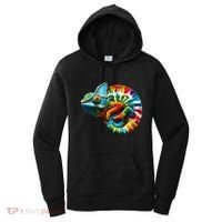 Comma Chameleon Funny Chameleon Lover 80S Lizard Comma La Gift Women's Hoodie thumb 0