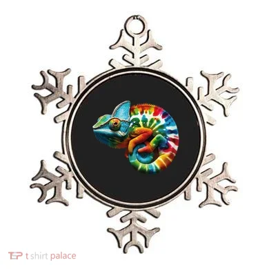 Comma Chameleon Funny Chameleon Lover 80S Lizard Comma La Gift Ornament