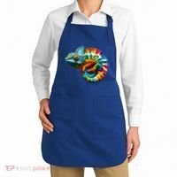 Comma Chameleon Funny Chameleon Lover 80S Lizard Comma La Gift Apron thumb 2