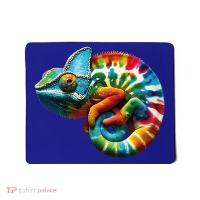 Comma Chameleon Funny Chameleon Lover 80S Lizard Comma La Gift Mousepad