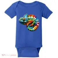 Comma Chameleon Funny Chameleon Lover 80S Lizard Comma La Gift Baby Bodysuit thumb 0