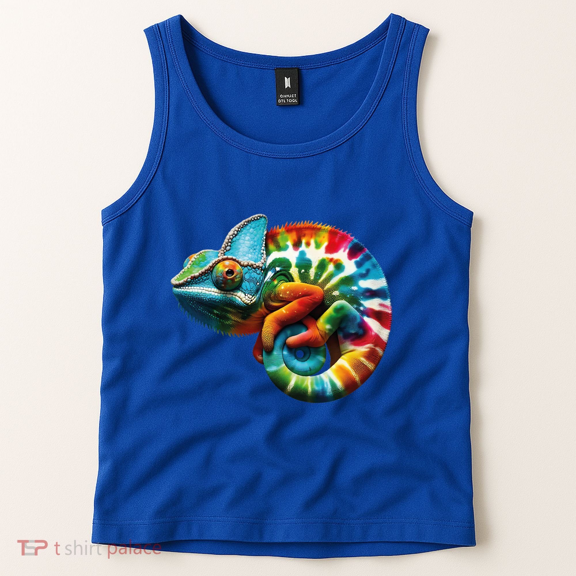 Comma Chameleon Funny Chameleon Lover 80S Lizard Comma La Gift Tank Top