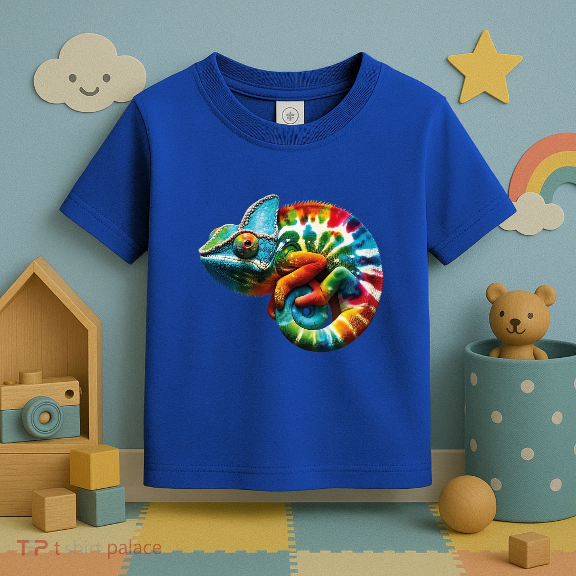 Comma Chameleon Funny Chameleon Lover 80S Lizard Comma La Gift Toddler T-Shirt