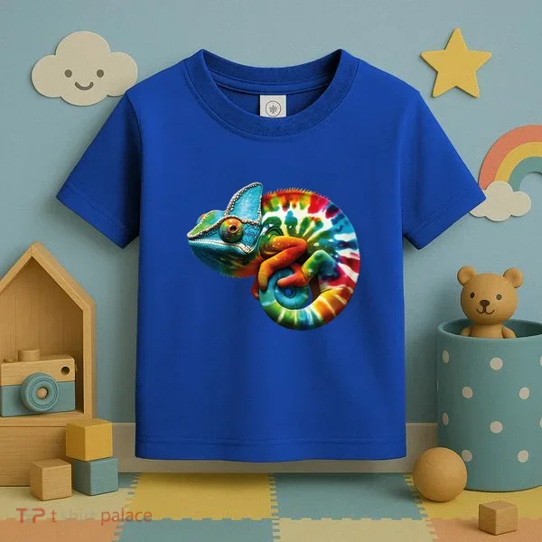 Comma Chameleon Funny Chameleon Lover 80S Lizard Comma La Gift Toddler T-Shirt