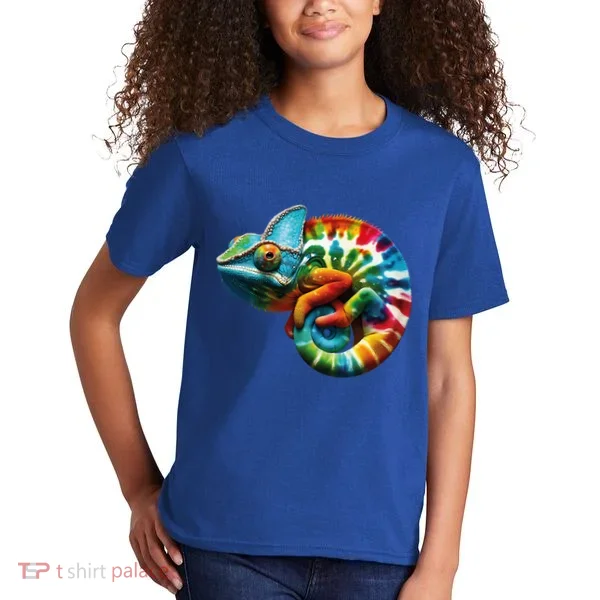 Comma Chameleon Funny Chameleon Lover 80S Lizard Comma La Gift Kids T-Shirt