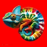 Comma Chameleon Funny Chameleon Lover 80S Lizard Comma La Gift Santa Hat thumb 1