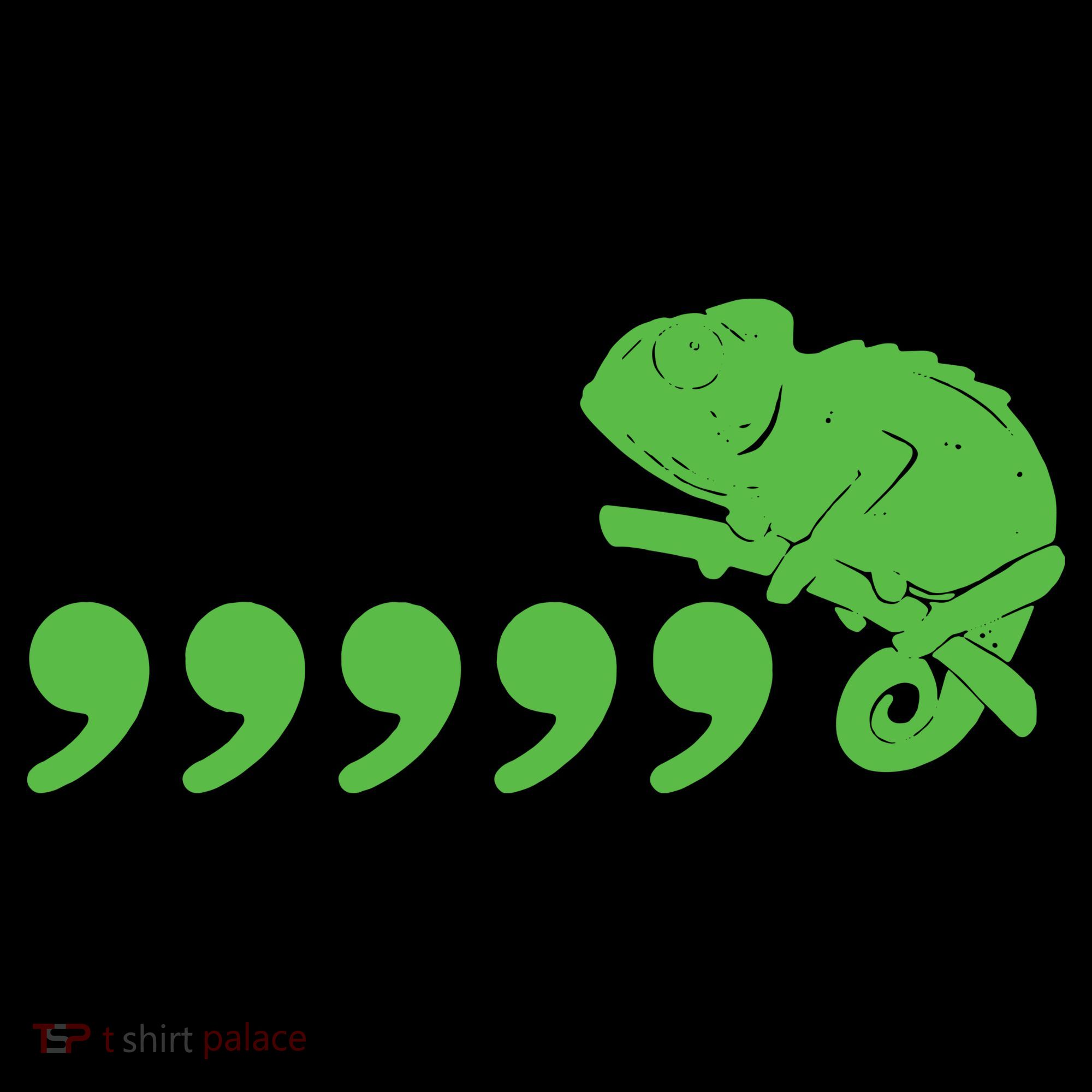 Comma Chameleon Funny Coffee Mug