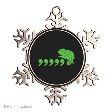 Comma Chameleon Funny Ornament