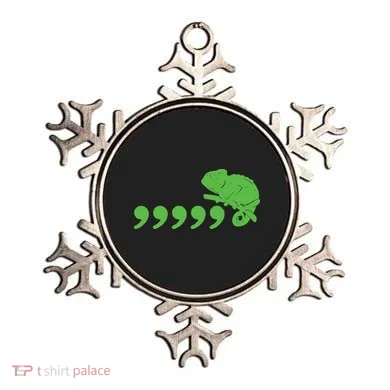 Comma Chameleon Funny Ornament
