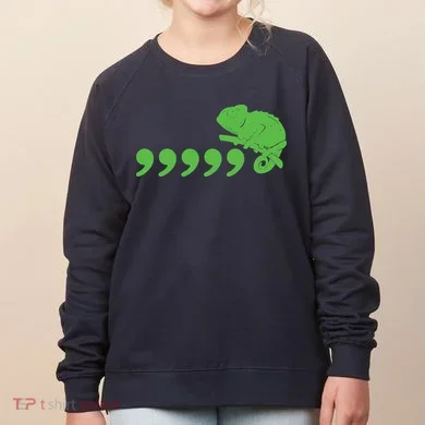 Comma Chameleon Funny Women's Sweatshirt