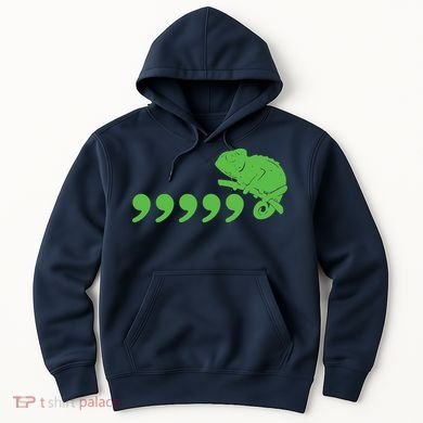 Comma Chameleon Funny Hoodie