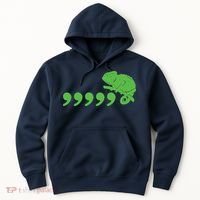 Comma Chameleon Funny Hoodie thumb 0