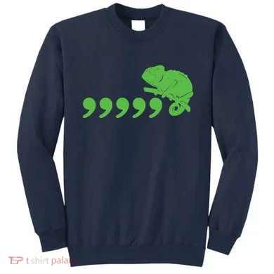 Comma Chameleon Funny Sweatshirt
