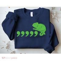 Comma Chameleon Funny Sweatshirt thumb 2