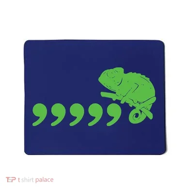 Comma Chameleon Funny Mousepad
