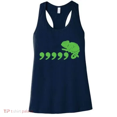 Comma Chameleon Funny Women's Tank Top