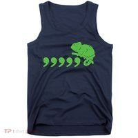Comma Chameleon Funny Tank Top thumb 0