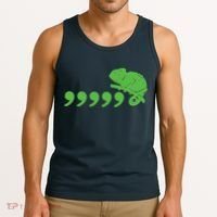 Comma Chameleon Funny Tank Top thumb 3